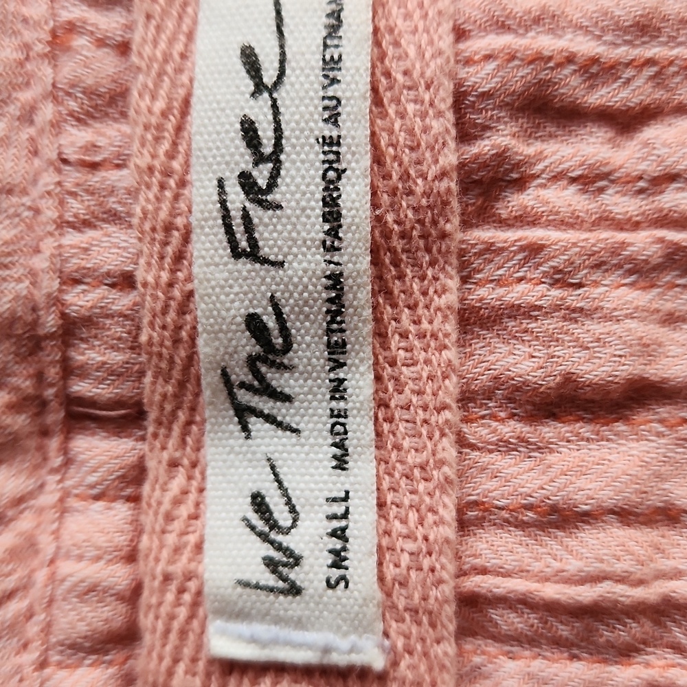 WE THE FREE Peach Long Sleeve Flowy Top wimans Size Small - Picture 5 of 13